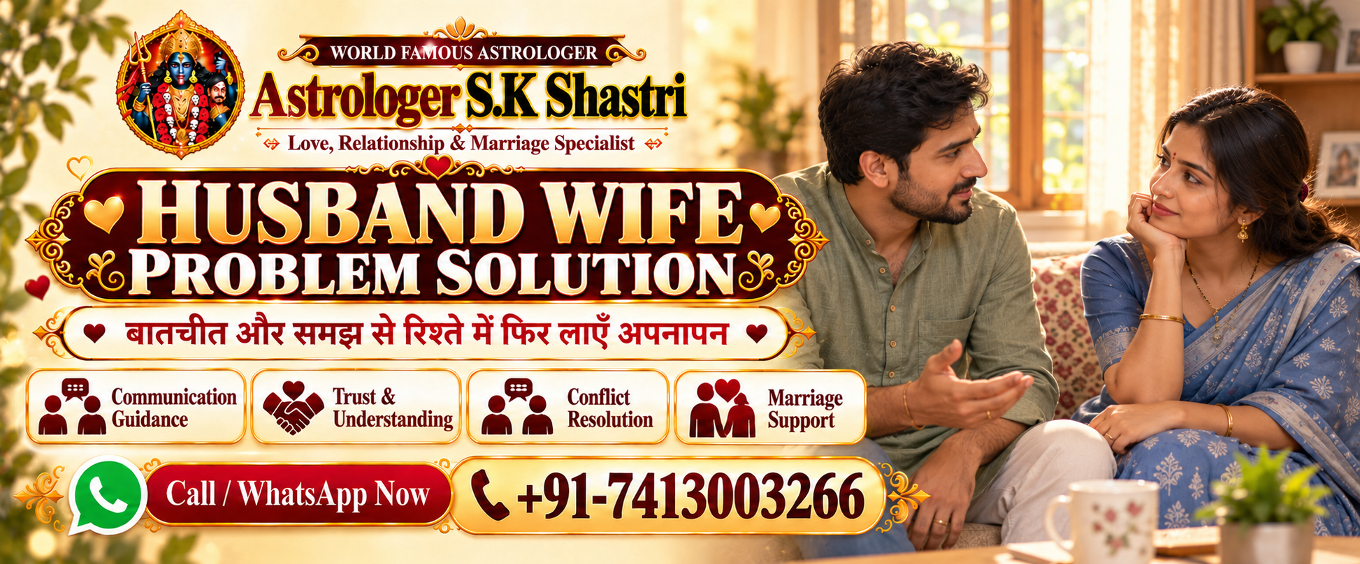 Husband Wife Problem Solution